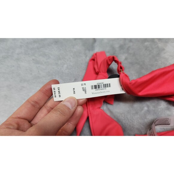 VICTORIA'S SECRET SWIM XL Pink Island Essential Side-Sash Cheeky Bikini Bottom - Picture 5 of 5